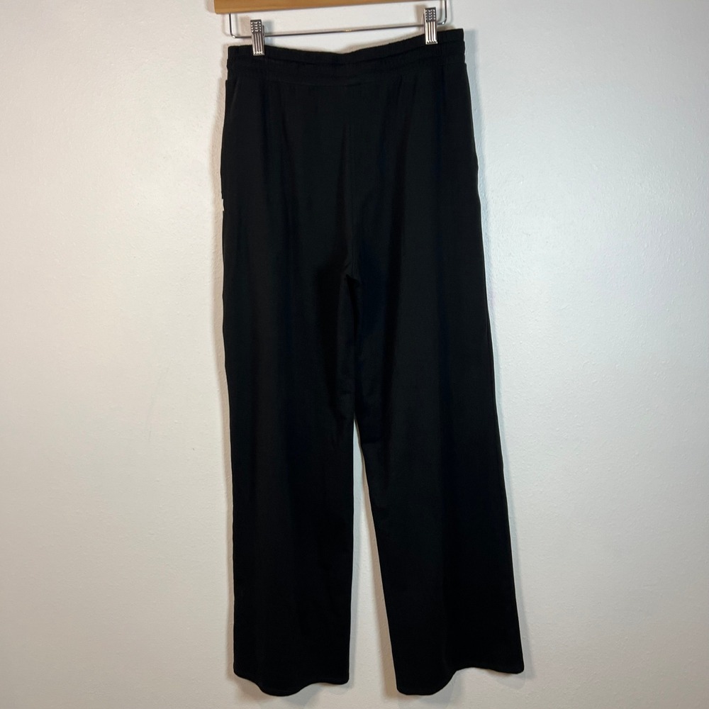 Vuori Womens Halo Essential Wide Leg Pants Black Size M Elastic Waist Drawstring - Picture 9 of 11